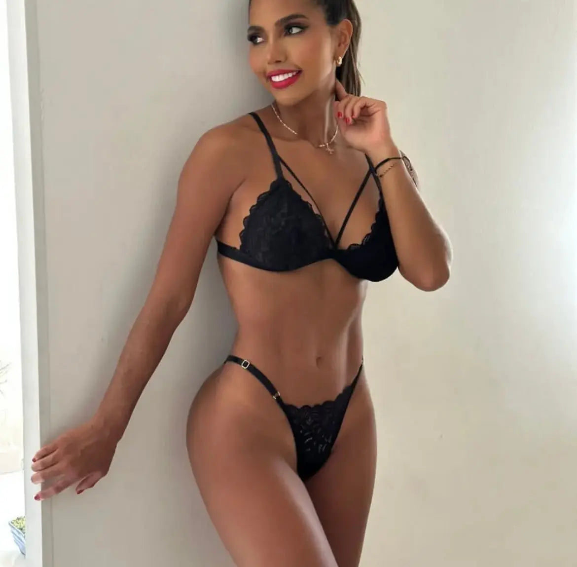 Conjunto encaje intimo LR LINGERIE